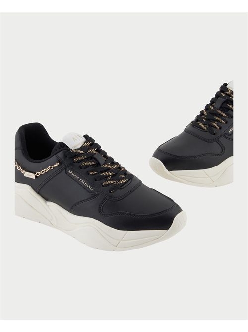 Armani Exchange women's sneakers with chain ARMANI EXCHANGE | XW001617-AF17443MC005